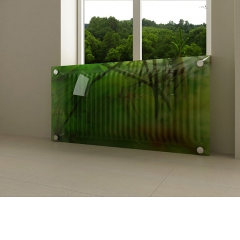 Экран для радиаторов из стекла с фотопечатью